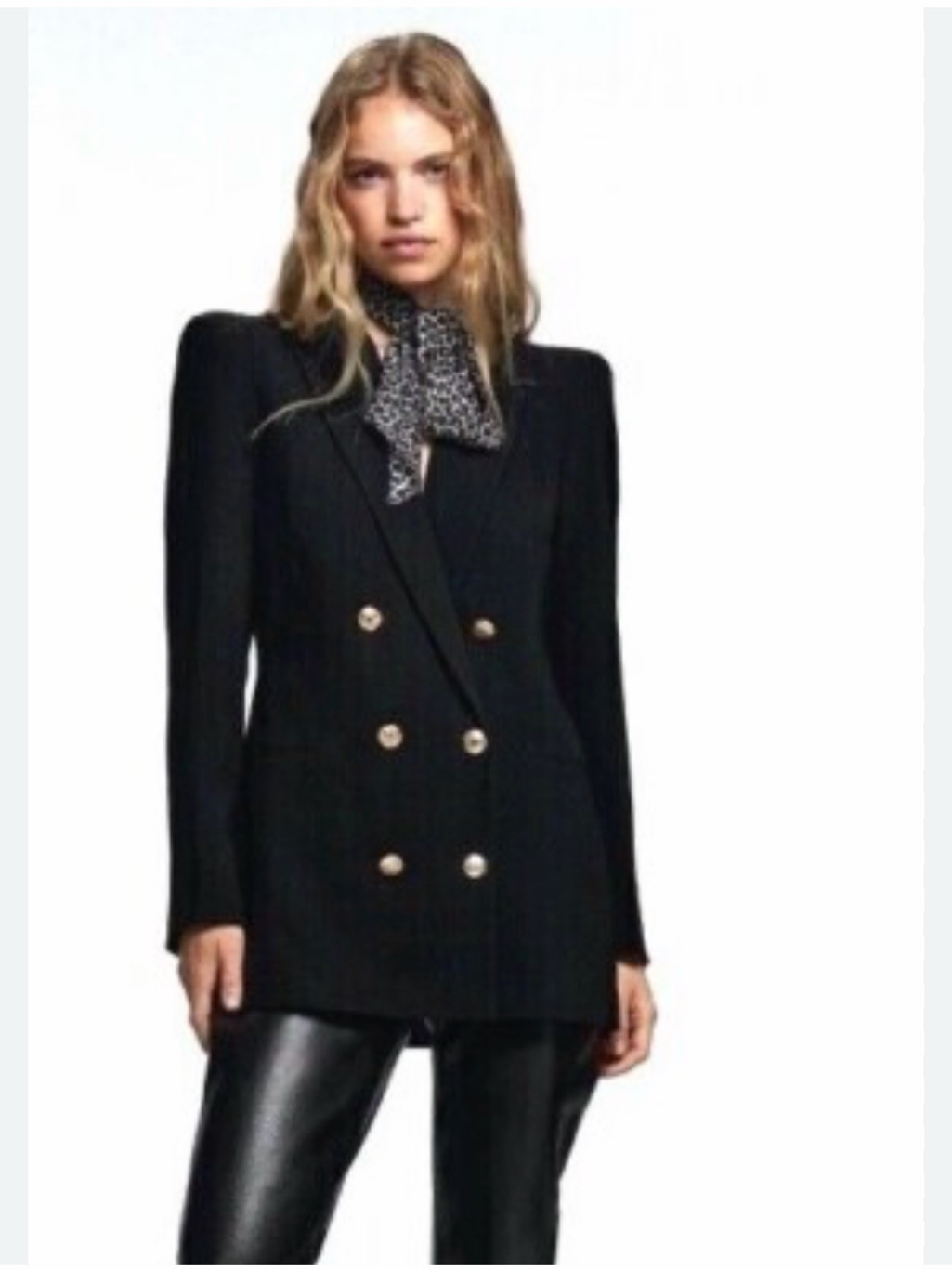 Zara Womenâs Black Blazer